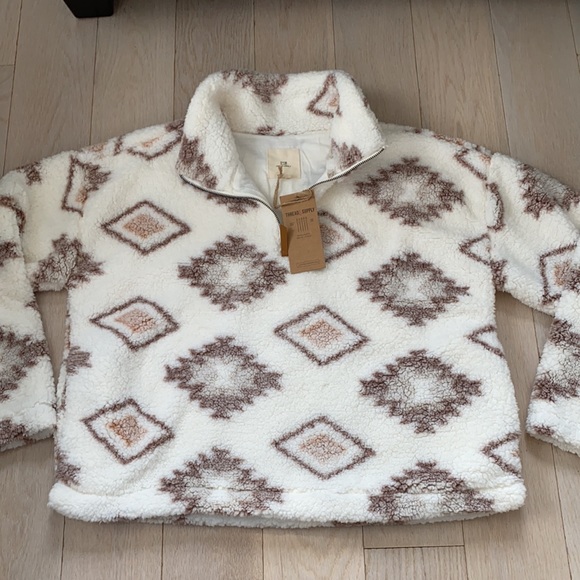 🆕thread&supply tribal pink white 1/4zip sherpa - Picture 5 of 17